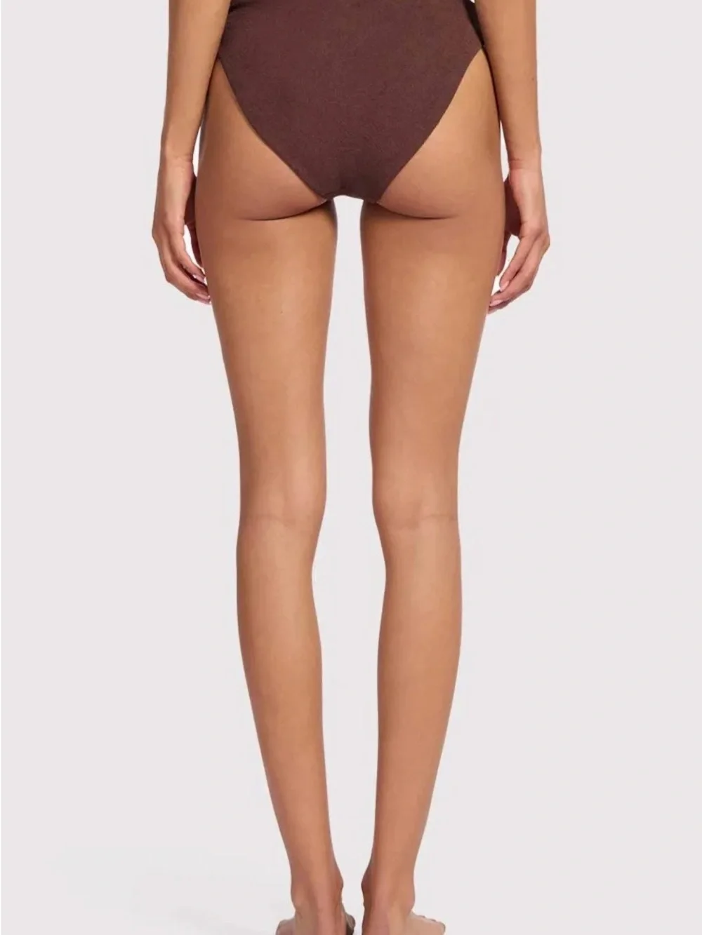 nuuds Brown V-Neck Bikini Set
